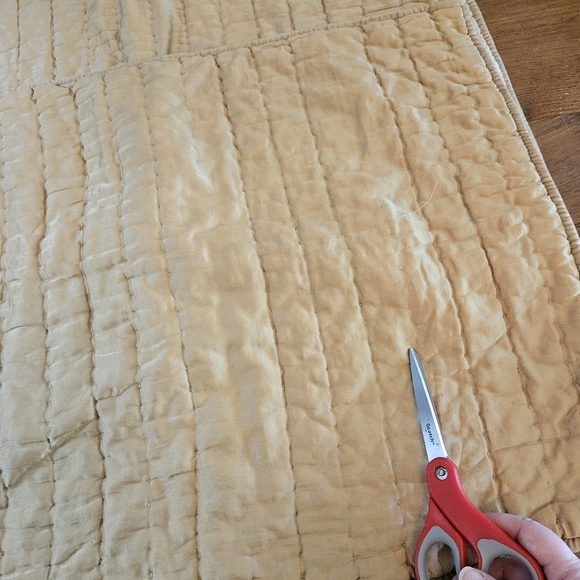 POTTERY BARN WASHED COTTON SILK GOLD IVORY STANDARD PILLOW SHAM 20 X 26 Set Of 2 - Picture 6 of 12